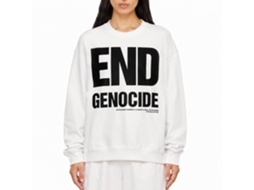 Moletom clássico Rockinstone End Genocide Katharine Hamnett com estampa dupla face e design exclusivo.