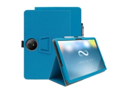 Capa De Couro Textura De Pele Halinuia, Cor Azul‑pavão Para Tablet Tcl Nxtpaper 11 Plus De 11,5 Polegadas