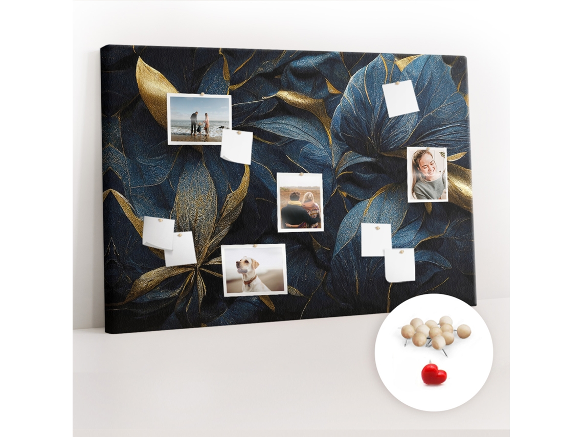 Lousa De Cortiça Flores Decorativas Para O Corredor Espelharte (120x80 Cm)