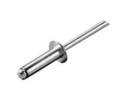 Rebite de Aço Inoxidável 100 Unidades Prateado 4.8 X 16 Mmoem Marine