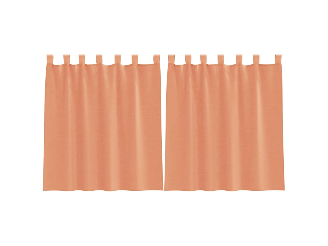 Voile Curtain, Voile Curtains Vidaxl Marrom Tecido (140 X 140 Cm)