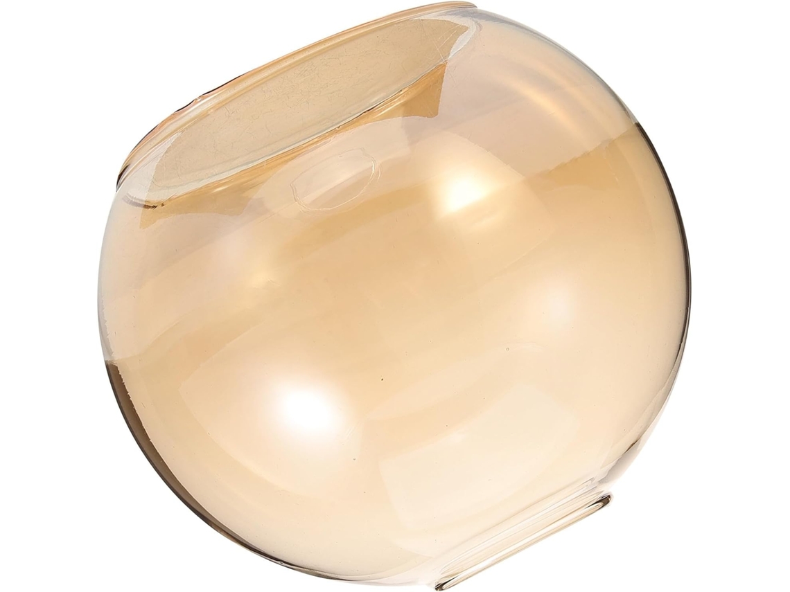 Globo De Vidro Transparente Para Luminária E27 Com Dupla Abertura