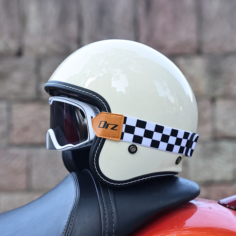 (xl) Capacete De Motocicleta 3/4, Certificado Dot, Casco Em Abs