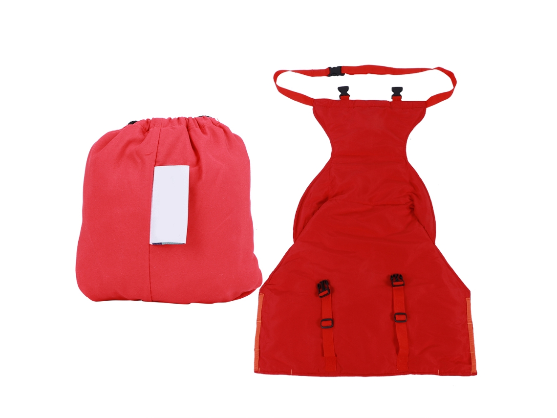 Cadeira Alta Portátil Easy Seat Para Bebê Com Cinto De Segurança Vermelho