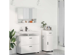 Vidaxl Conjunto De Móveis Para Banheiro 3 Unid. Branco