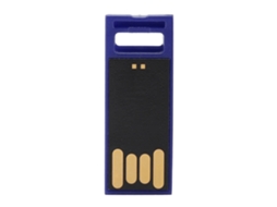 Pen Drive Usb Portátil Ultra Fino Mini De 16g, Formato De Apito, Azul, Compatível Com Windows Vista/7/10/mac