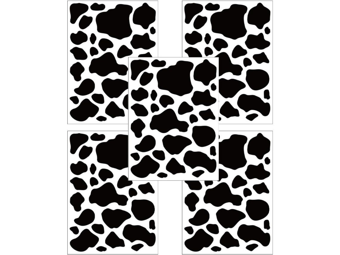 Adesivo De Parede Autoadesivo Com Estampa De Vaca, Medindo 11,81 X 8,66 Polegadas, Para Quarto Infantil.