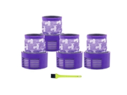 Filtro de peças sobressalentes de 4 unidades para Dyson V10 SV12 Ciclone Absolute Animal Total Clean Aspirador de pó sem fio com escova