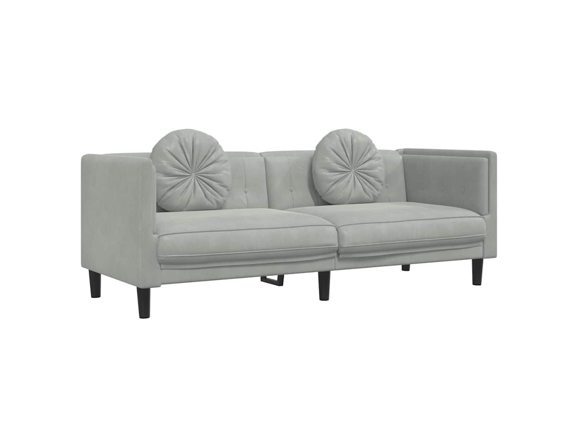 Sofa, Sofas Vidaxl Cinzeto Veludo (n/a)