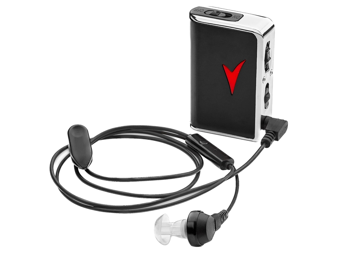 Amplificador De Som Pessoal De Bolso, Ganho De 50db E Alcance Até 30 Metros (preto)