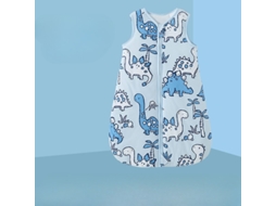 Saco de dormir de algodão para bebê 3-12 meses Date Duplo L Azul-branco Panoona