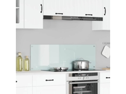 Vidaxl Painel De Cozinha Branco 120 X 40 Cm Vidro Temperado