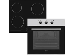 Forno + PLaca de Vitrocerâmica VOX SET2111401 (Forno 65 L - Inox - Placa Preto)