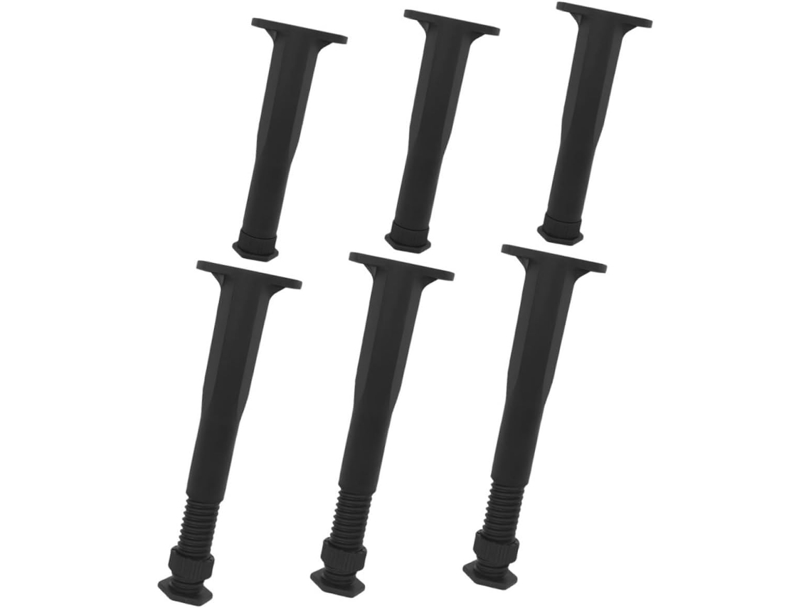 Bestyash Conjunto De 6 Pés Suporte Ajustáveis Em Altura Para Estrutura Cama, Pés Centrais De Substituição Para Móveis