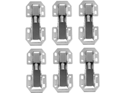 Conjunto De 6 Dobradiças Aço Laminado A Frio Para Móveis, Com
