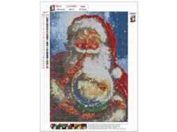 Laxiscreed Pintura De Diamante Natal Com Animal 5d Para Diy, Decoração Artesanal E Feita À Mão