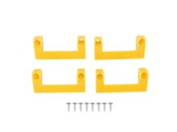 4pcs Suporte para Fita Métrica em ABS, armazenamento de ferramentas, amarelo | S/MARCA