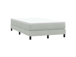 Vidaxl Box Cama De Primavera Sem Colchão Cinzento Claro 120x210 Cm