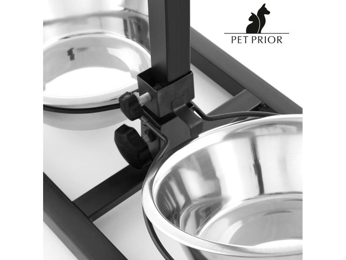 Comedouro para Cães Duplo Regulável Pet Prior