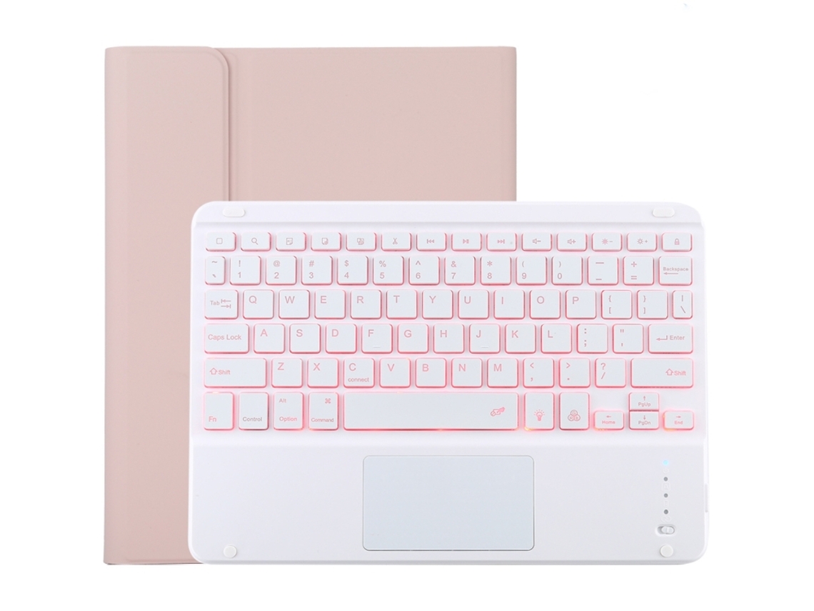 Capa De Microfibra Com Teclado Branco Bluetooth Destacável Para Ipad Air 1 Air 2 9.7 Polegadas Português