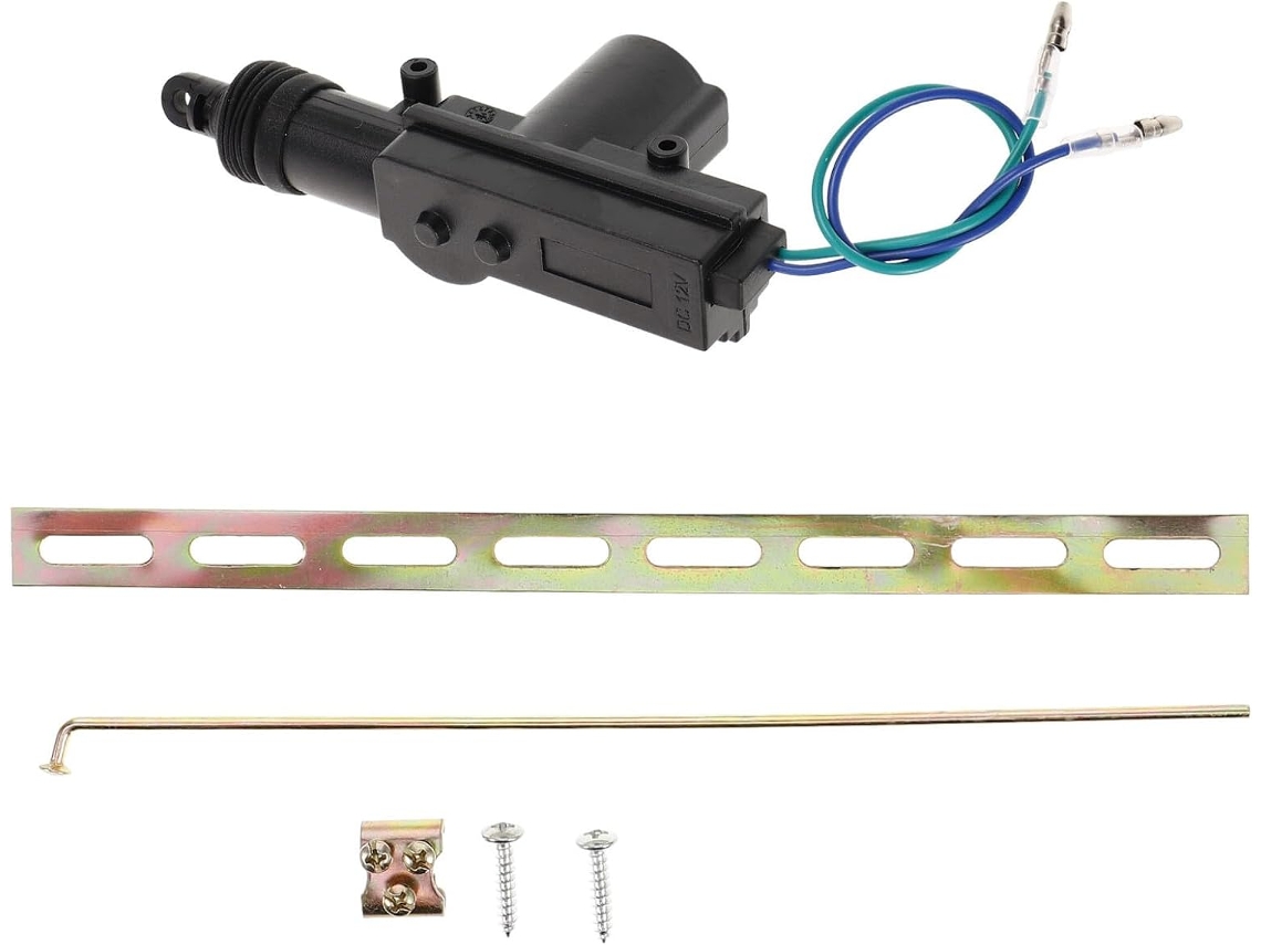 Kit De Atuador De Trava De Porta De Metal Abs De 12v Com 2 Fios