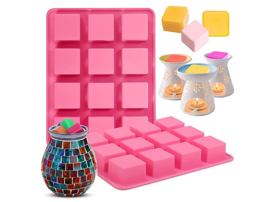Formas de Gelo Silicone 2 Unidades 12 Compartimentos Reutilizável Nova Line S/MARCA