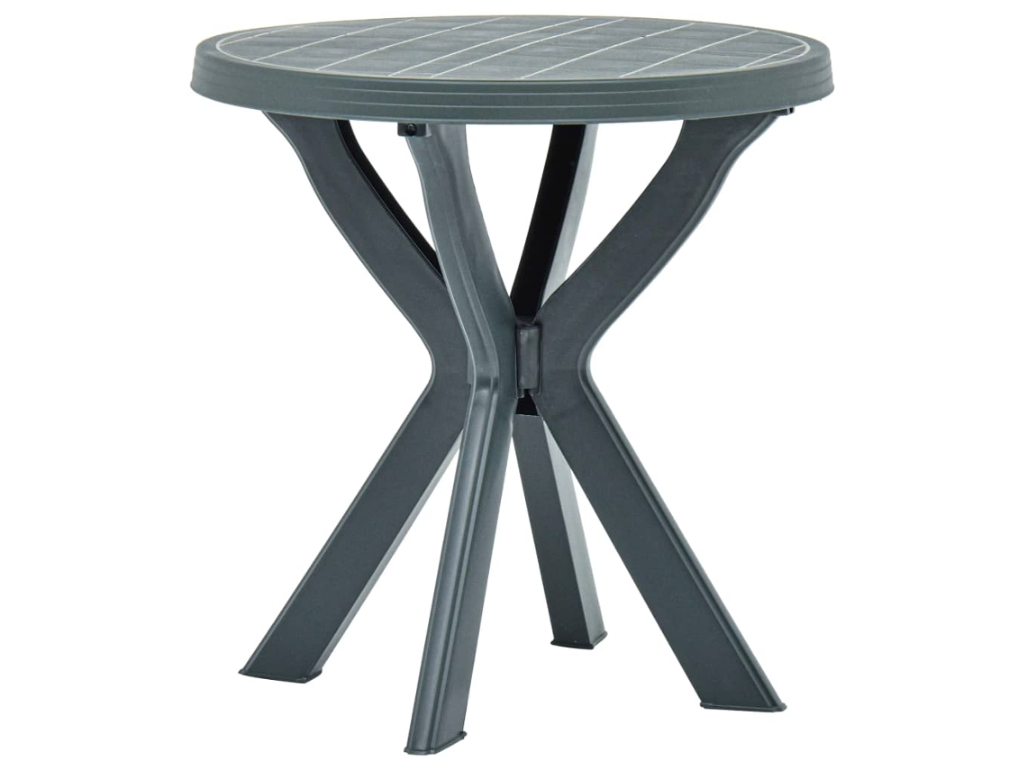 Vidaxl Mesa De Bistrô Ø70 Cm Plástico Verde