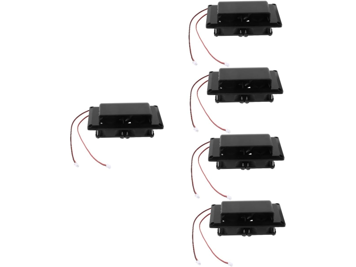Conjunto De 5 Ventiladores De Exaustão Para Autocaravana/caravana, 12v, Saída Lateral, Abs Preto.