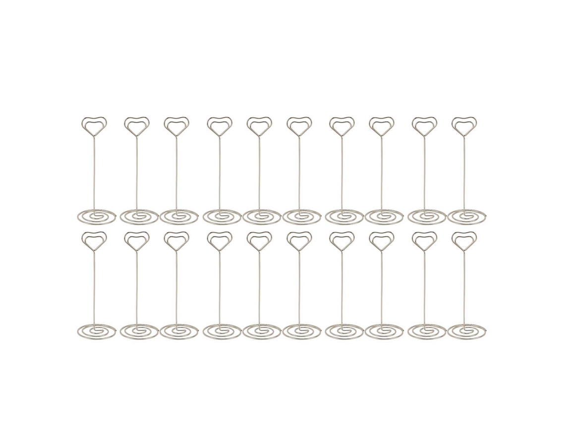 20 Portavasos De Mesa De Hierro Decorativos 12cm Prata Para Casamentos, Festas E Aniversários
