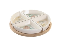 Travessa DKD HOME DECOR (Bambú - Multicor)