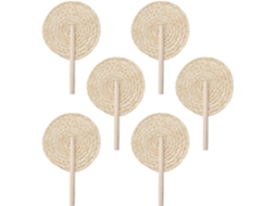 Leque de Palha Conjunto 6 Pe as Palmeira Tran Ado M o Acess Rios Decorativos Naturais e Bo Mios para Casamentos VAYOTOY