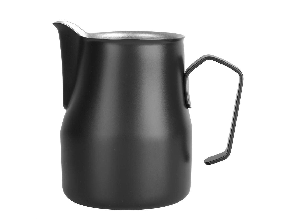 Jarra Para Espumador De Leite Em Aço Inoxidável 500ml, Jarra Para Café, Arte Com Latte Para Cafeteria Aquaforge (preta)