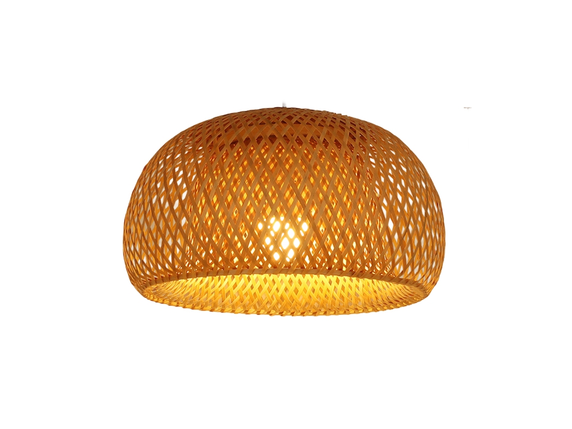 Laxiscreed Divisor De Teto De Estilo Chinês Com Candeeiro De Bambu Para Restaurante E Loja, Diâmetro 45cm