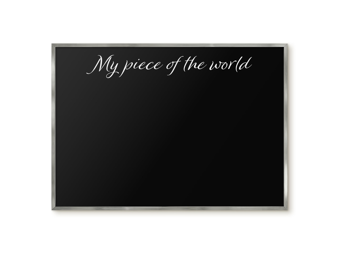 Quadro de parede magnético "Meu pedaço do mundo" para escritório Espelharte (100x70 cm)