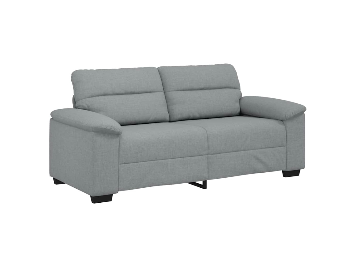 Sofá De 2 Lugares Vidaxl Cinzento Tecido