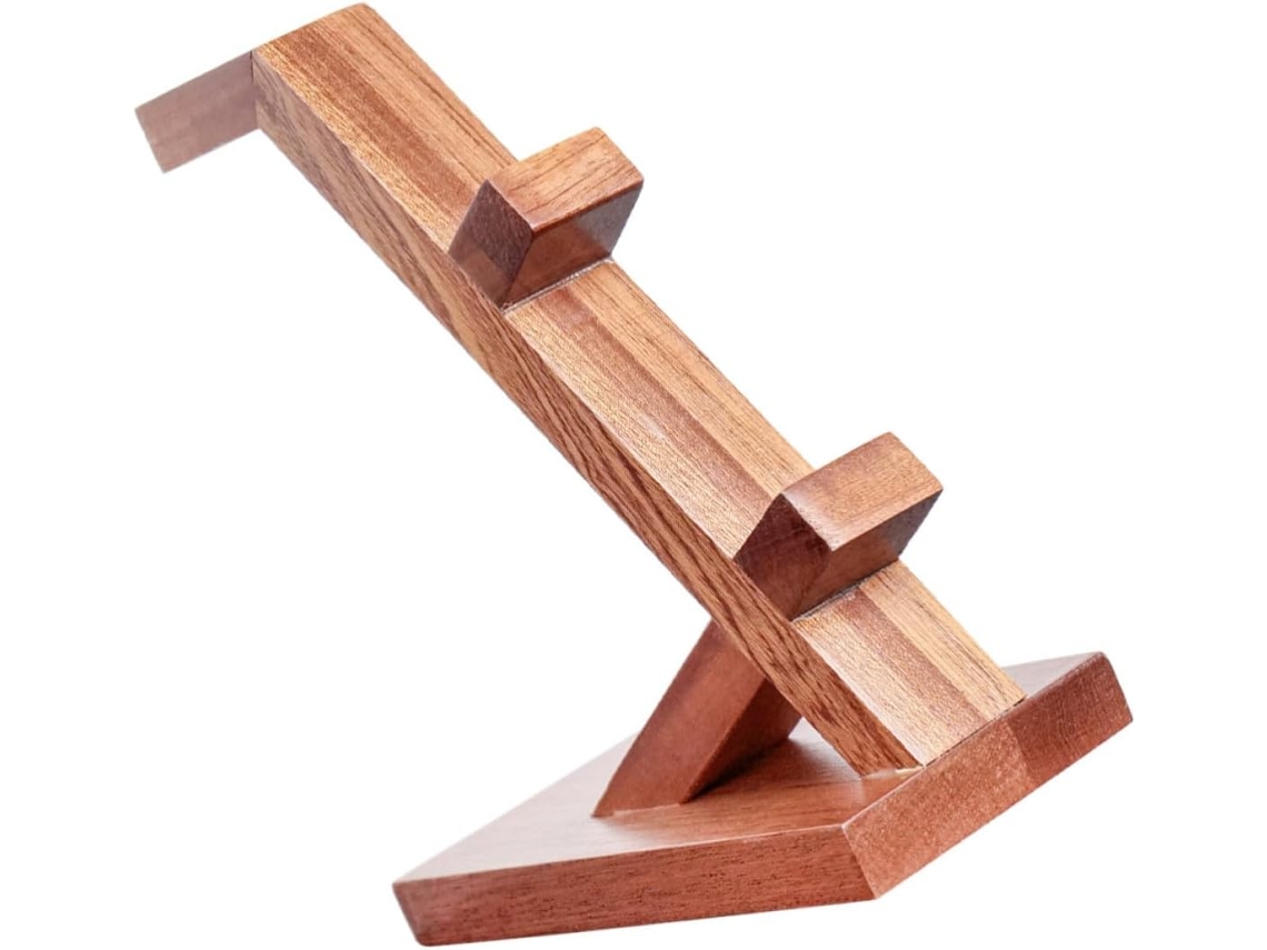 Nolitoy Support Portable Pour En Et De Marron Multifonctionnel Bois Manette Rangement Design Simple Pour