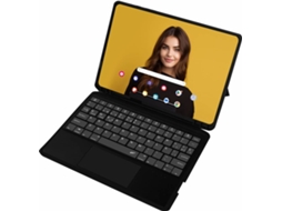 Capa MILENIO para Samsung Galaxy Tab A9+ 11'' com Bluetooth - Touchpad - Teclado em Espanhol (Preto)