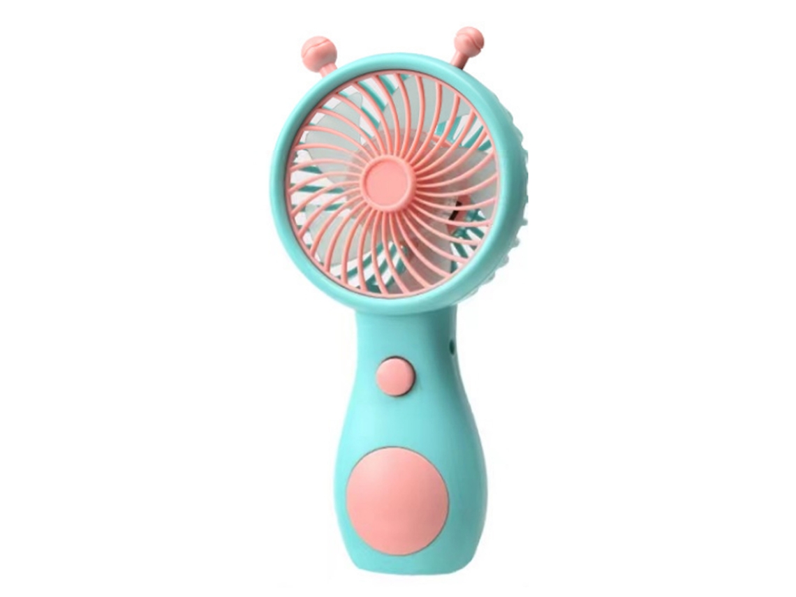 Ventilador Portátil de Mão Primerox Recarregável, Silencioso, Mini com Cabo de Dados para Dormitórios e Escritórios