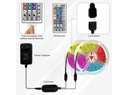 Faixa de Led Rgb 12 M Bluetooth Controle Música ZYBLSSBB