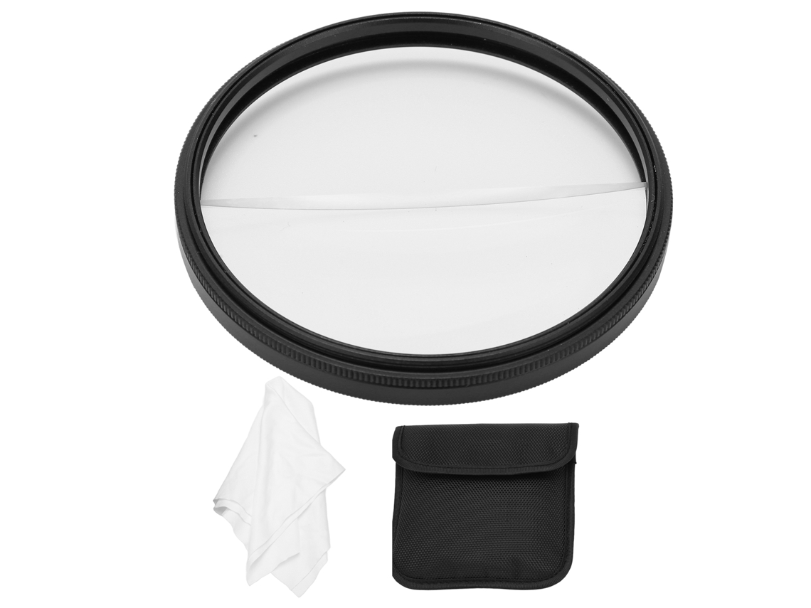 77mm Split Diopter Filter Optical Glass Prism Foreground Blur Filter For Camera Photography LAXISCREED