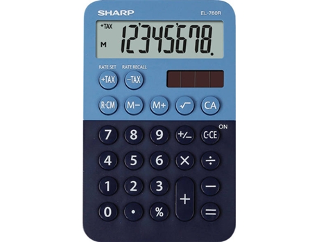 Calculadora Básica  EL-760R Azul (8 dígitos)
