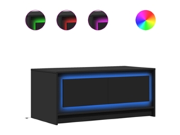 Mesa de Centro com Luzes Led Derivados de Madeira Preto MAISON EXCLUSIVE (não disponível)