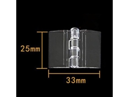 Conjunto De 10 Dobradiças Dobráveis Duráveis Em Acrílico Transparente