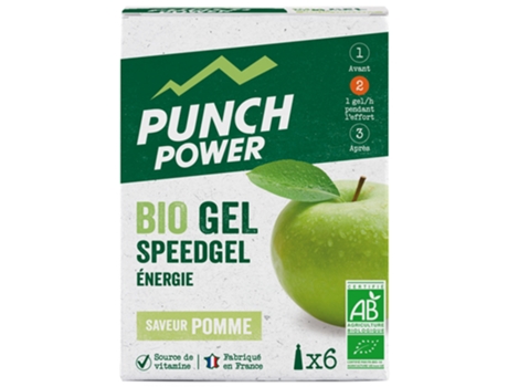 Bio Gel Speedgel 6 Tubos de 25 gSabor: Maçã PUNCH POWER