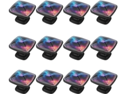 Puxadores Quadrados Para Armários De Cozinha, Puxadores Para Armários E Gavetas, 12 Peças, Azul E Roxo, Galáxia Espacial