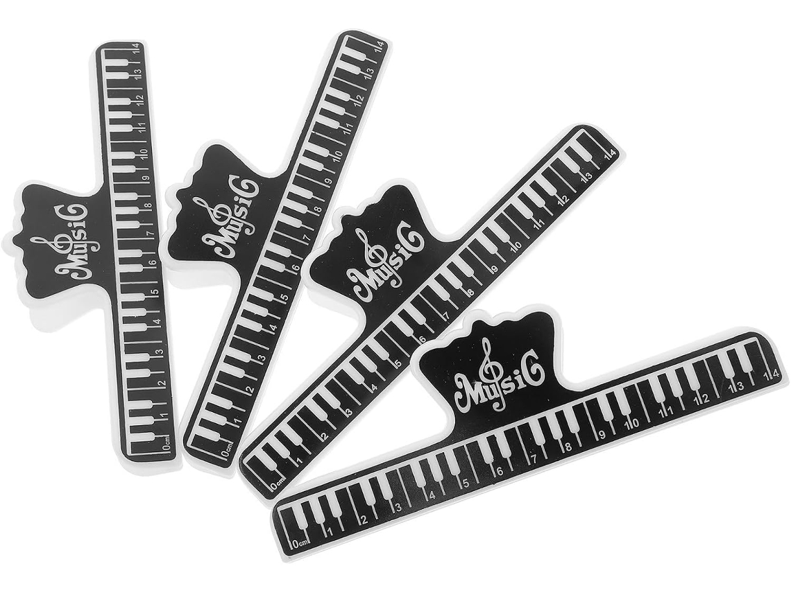 Clipes Multifuncionais Em Abs Preto Para Partituras, Com Design Elegante E Exclusivo, Ideais Para Estantes De Partitura
