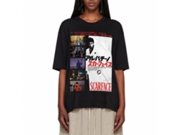 Rockinstone Scarface Movie Jpn Cover Black Adult T-shirt Size:m