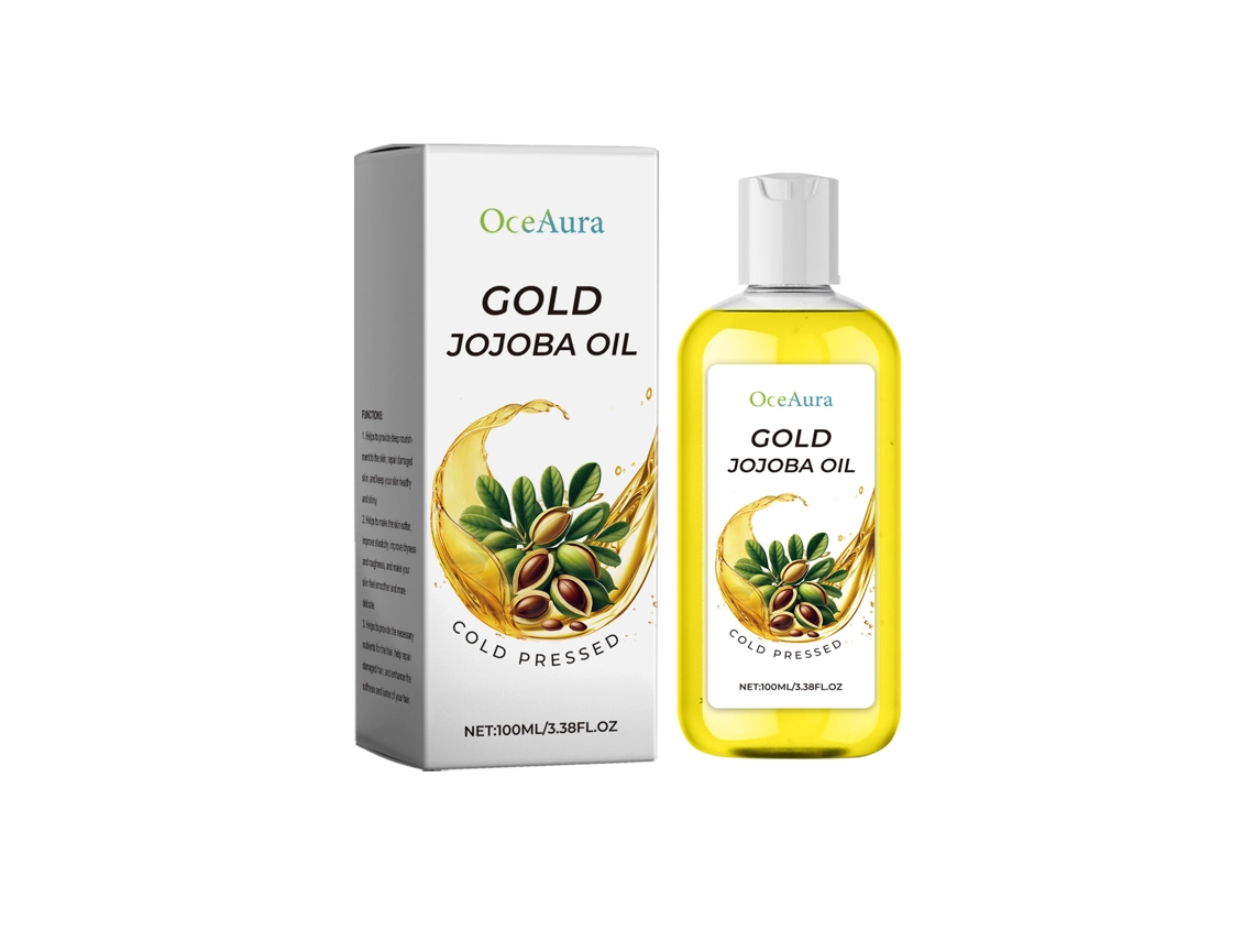 Óleo de Jojoba LAXISCREED, Multifuncional para Cuidados Diários de Pele e Cabelos