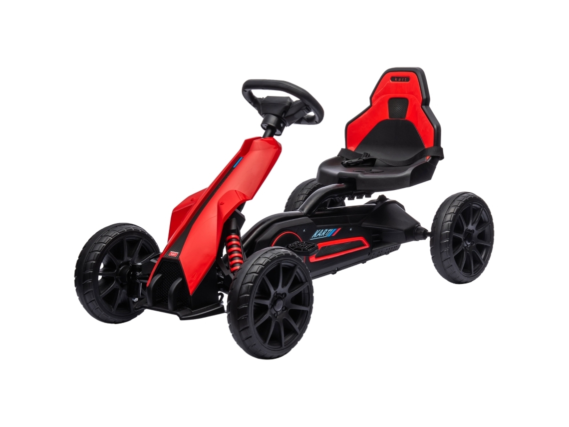 Kart Infantil A Pedal Com Ajuste De Assento E Freio De Mão, Para Crianças De 3 A 8 Anos, Diversão Ao Ar Livre.
