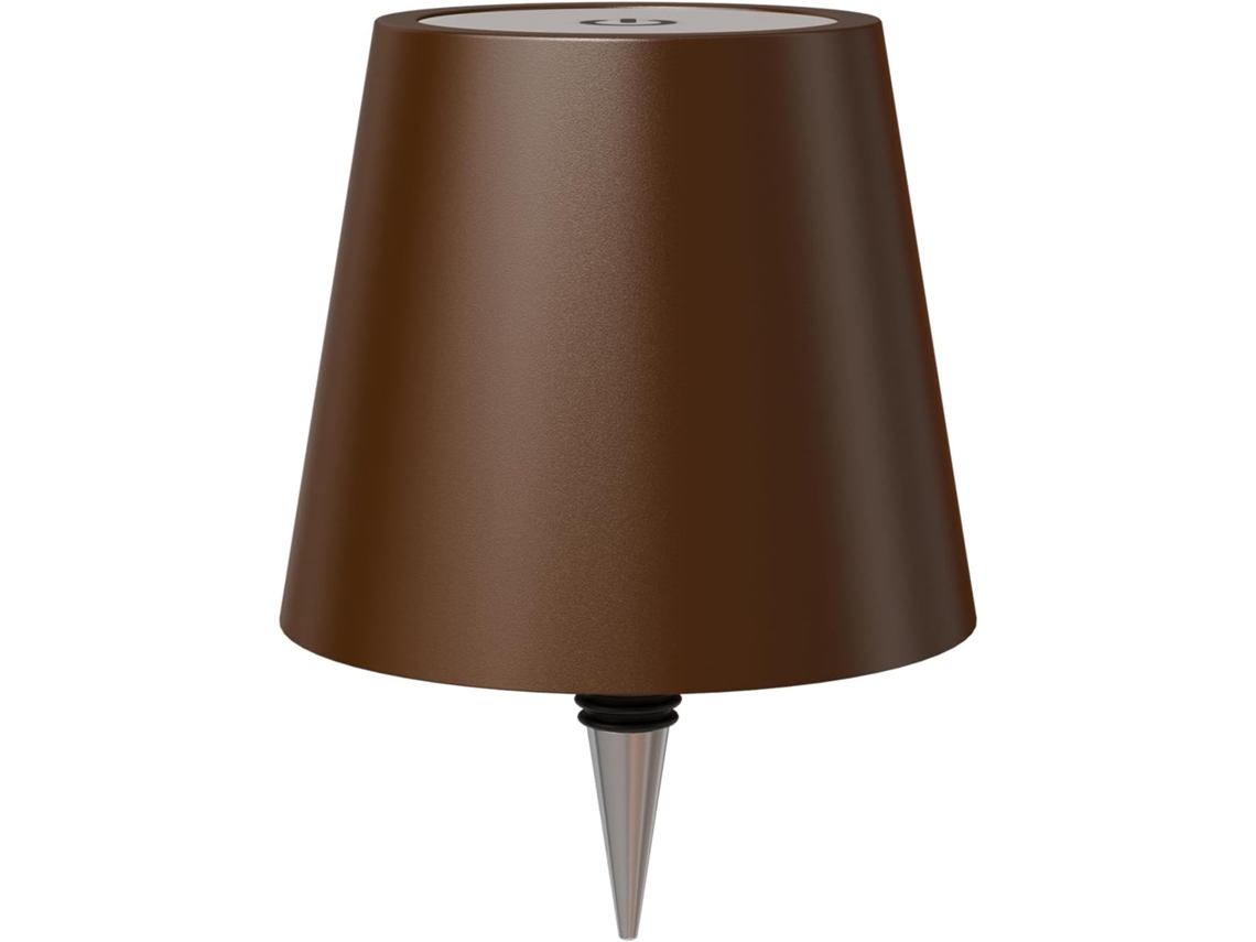 Luminária De Led Embutida Com Usb Para Mesas De Camping E Áreas Externas, Marrom.